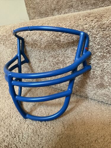 Vintage Blue Schutt 1970s Double Wire JOP Red Dot L Football Helmet Facemask Sporting Goods:Team Sports:Football:Clothing, Shoes & Accessories:Helmets & Hats Schutt   