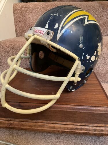 Vintage Game Used Riddell Kra-Lite II Football Helmet San Diego Chargers