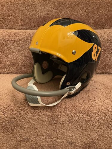 bike helmets wolverines Michigan Wolverines 1956-68 Riddell Kra-Lite Suspension Football Helme – WESTBROOKSPORTSCARDS