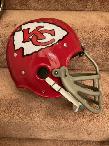 RK Vintage Style Kansas City Chiefs Football Helmet Ed Budde Super Bowl IV 4
