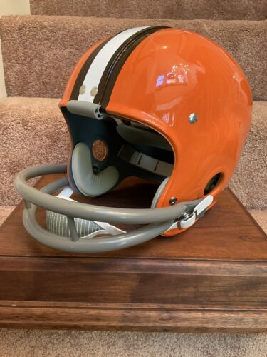 cleveland steamer football helmet RK4 Husky Vintage Style Suspension Football Helmet Cleveland Browns Ji – WESTBROOKSPORTSCARDS