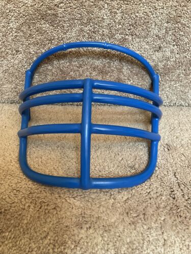 Vintage Blue Schutt 1970s Double Wire JOP Red Dot L Football Helmet Facemask Sporting Goods:Team Sports:Football:Clothing, Shoes & Accessories:Helmets & Hats Schutt   