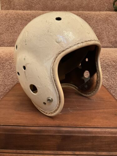 macgregor gold smith helmet Authentic H612 Leather Suspension Football Michigan W WESTBROOKSPORTSCARDS MacGregor Goldsmith Authentic Original Suspension