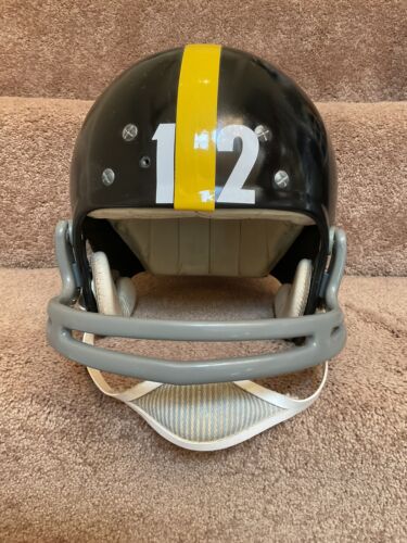 Vintage RARE Rawlings HND-9 Football Helmet Pittsburgh Steelers Terry Bradshaw Sports Mem, Cards & Fan Shop:Fan Apparel & Souvenirs:Football-NFL Rawlings   