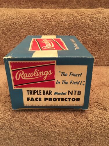 ORIGINAL Rawlings 1960s Triple Bar NTB “Spitter” Facemask Suspension Helmet Sports Mem, Cards & Fan Shop:Game Used Memorabilia:Football-NFL:Helmet WESTBROOKSPORTSCARDS   