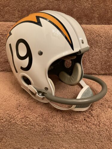 Riddell Kra-Lite RK2 Suspension 1962 San Diego Chargers Football Helmet Alworth Sports Mem, Cards & Fan Shop:Fan Apparel & Souvenirs:Football-NFL Riddell   