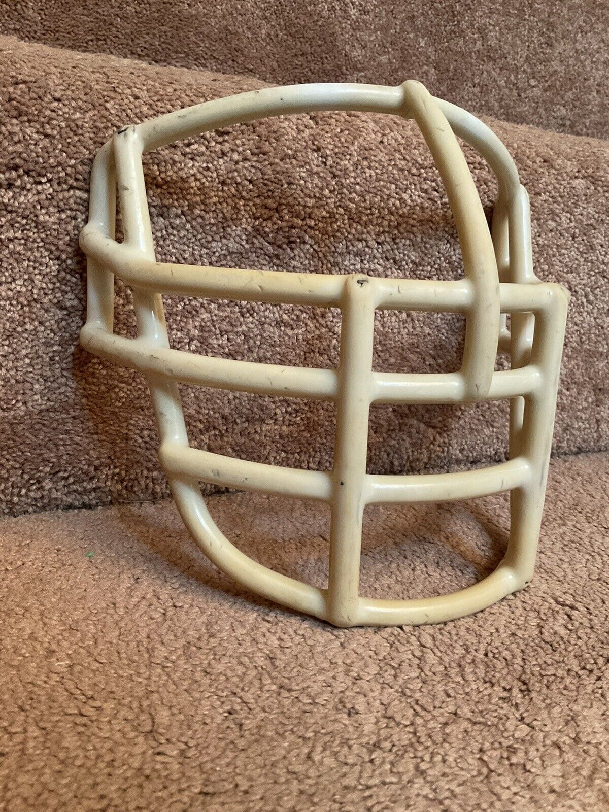 Vintage Riddell 1980s NJOP Football Helmet Lineman White 2-Dot Facemask USFL Sporting Goods:Team Sports:Football:Clothing, Shoes & Accessories:Helmets & Hats Riddell   