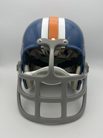 bronco football helmet for turkeys RK2 Style Suspension Football Helmet Custom Denver Broncos Lyle Alzado – WESTBROOKSPORTSCARDS