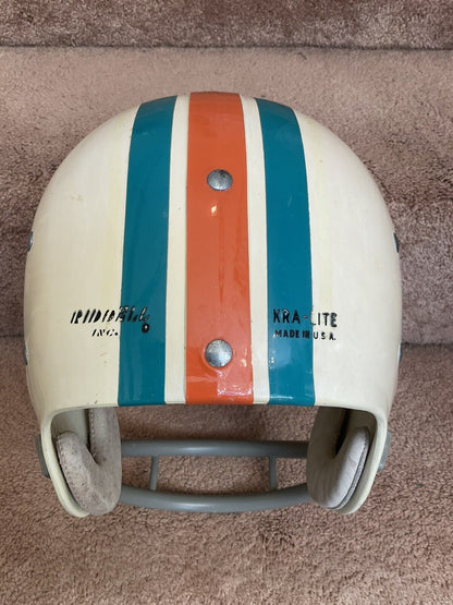 Original Riddell 1972 Miami Dolphins Kra-Lite TK2 Game Football Helmet – WESTBROOKSPORTSCARDS Original Riddell 1972 Miami Dolphins Kra-Lite TK2 Game Football Helmet – WESTBROOKSPORTSCARDS