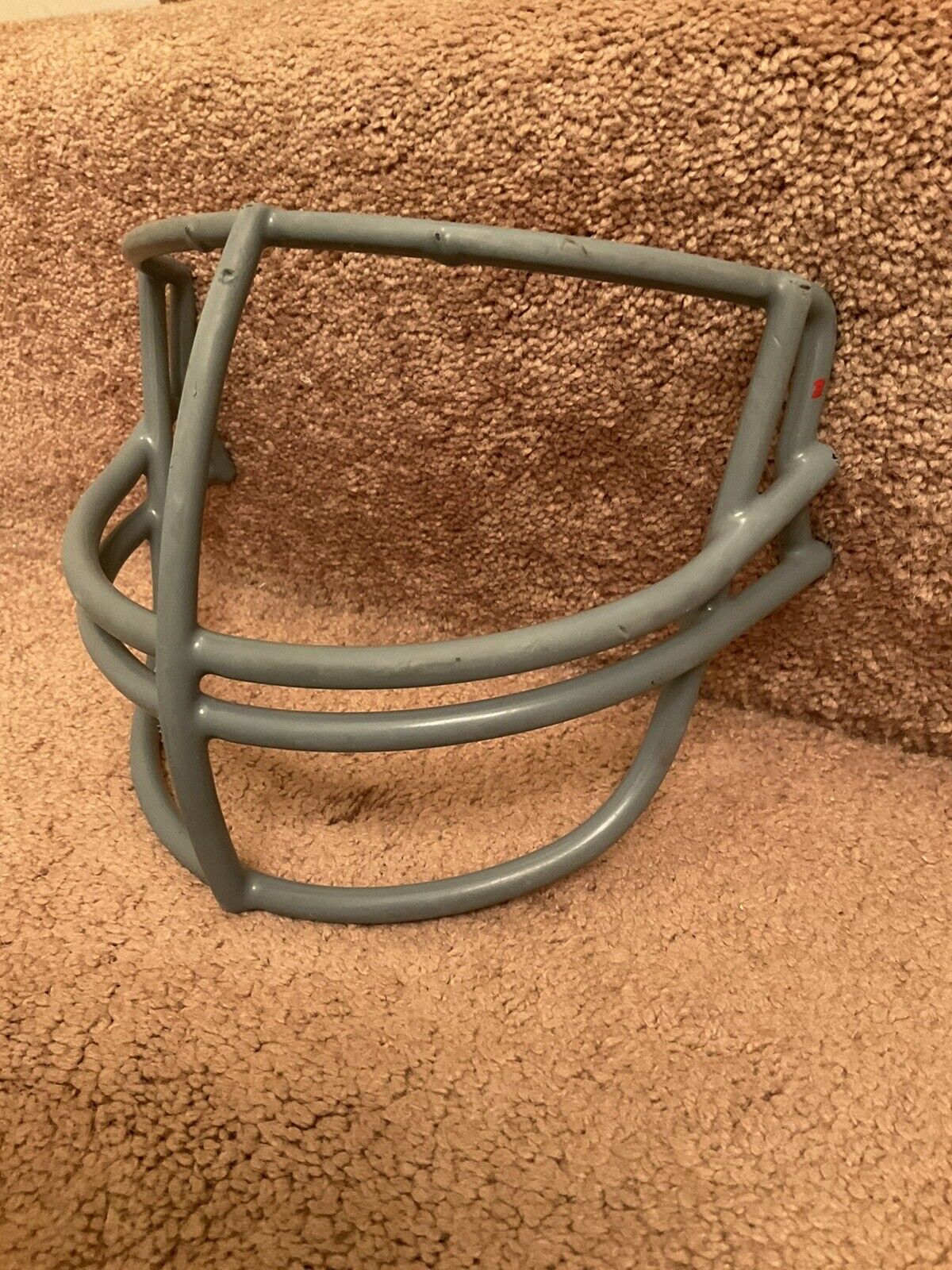 Vintage Schutt 1980 Double Wire NOP Red Dot Gray Football Helmet Face Mask NOS 2 Sporting Goods:Team Sports:Football:Clothing, Shoes & Accessories:Helmets & Hats Schutt   