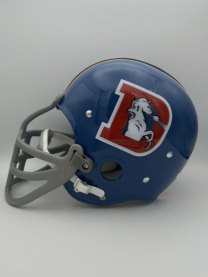 aviano high school football helmet RK2 Style Suspension Football Helmet Custom Denver Broncos Lyle Alzado – WESTBROOKSPORTSCARDS