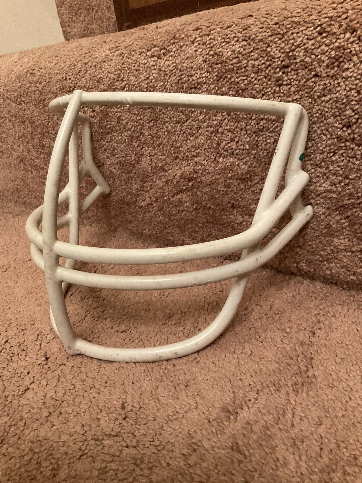 Vintage White Schutt 1980 Double Wire NOP Green Dot XL Football Helmet Facemask Sporting Goods:Team Sports:Football:Clothing, Shoes & Accessories:Helmets & Hats Schutt   