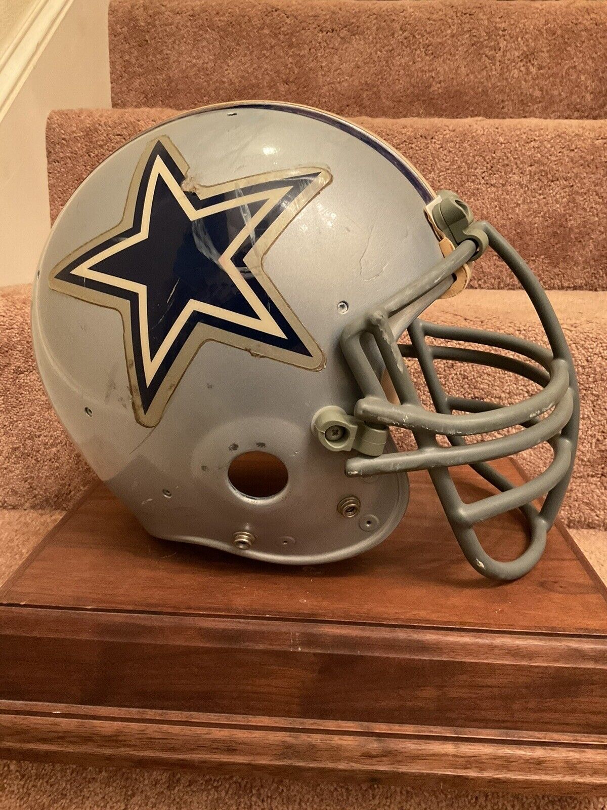 Vintage Original 1978 Dallas Cowboys Riddell PAC-3 Football Helmet NJOP-DW Mask Sports Mem, Cards & Fan Shop:Fan Apparel & Souvenirs:Football-NFL Riddell   