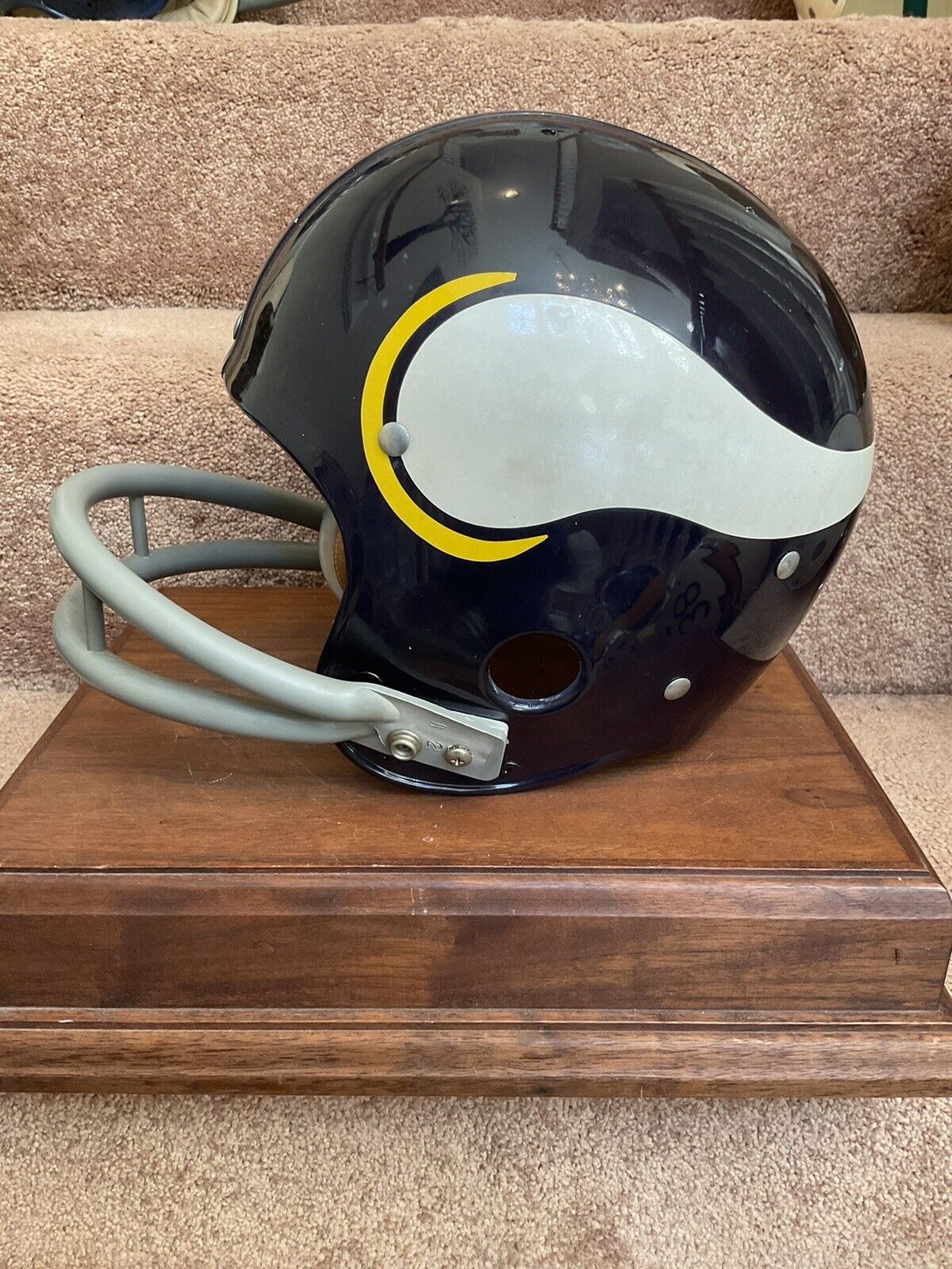 Original Riddell 1972 Minnesota Vikings Kra-Lite TK2 Game Football Helmet Sports Mem, Cards & Fan Shop:Fan Apparel & Souvenirs:Football-NFL Riddell   