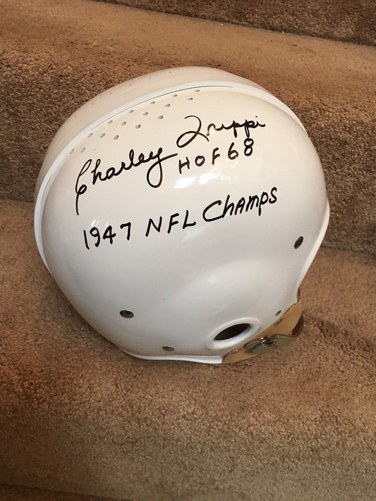Riddell Classic RK Pro Line Throwback Helmets: Charlie Trippi Autographed Riddell RT2 Football Helmet- 1947 Chicago Cardinals