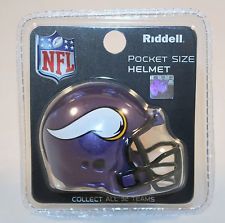 Minnesota Vikings Revolution Riddell NFL Pocket Pro Helmet- 2013 Version  WESTBROOKSPORTSCARDS   