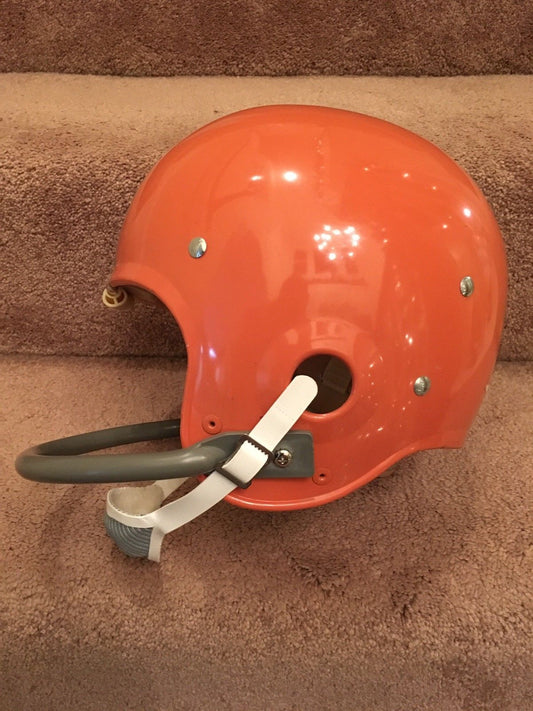 Original Authentic Vintage NFL Riddell Kra-Lite Game Football Helmets circa 1960-1970: Vintage Riddell Kra-Lite TK2 Football Helmet- Cleveland Browns