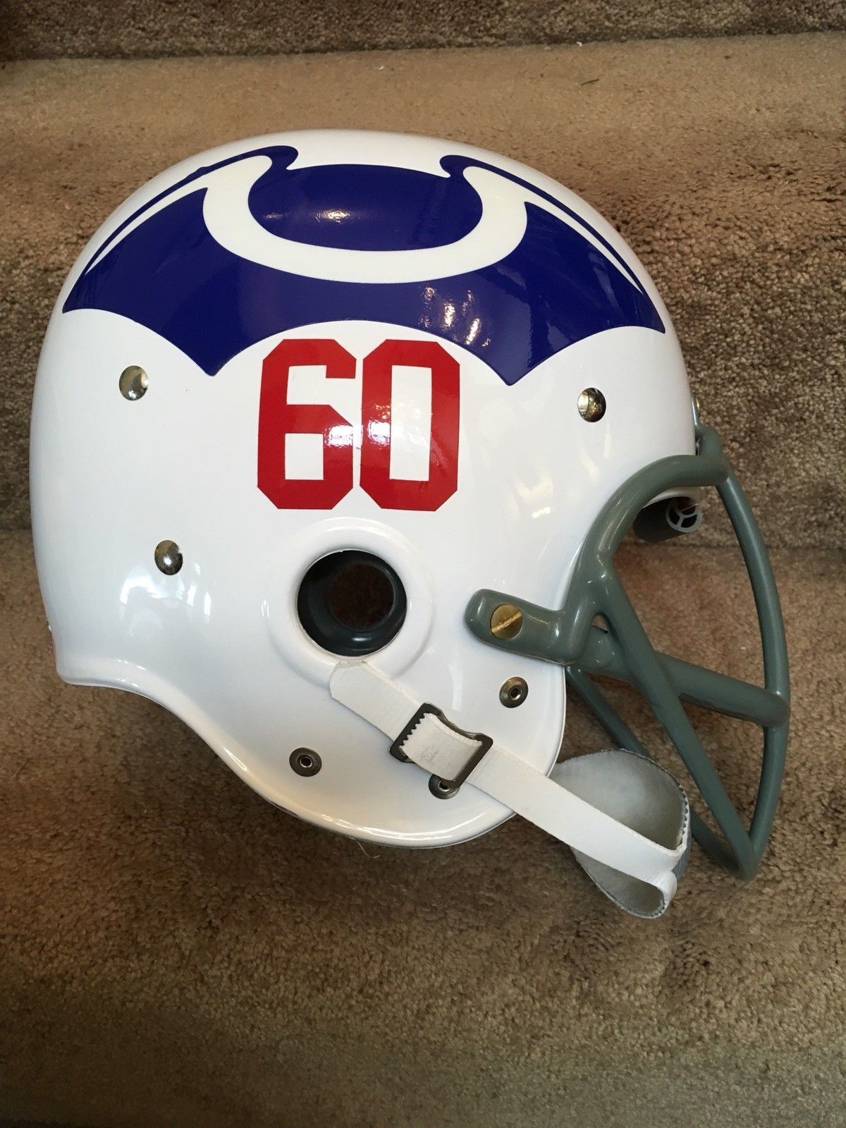 Riddell Classic RK Pro Line Throwback Helmets: Riddell Kra-Lite RK2 Suspension Football Helmet 1960 Boston Patriots New Eng  WESTBROOKSPORTSCARDS   