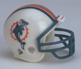 Riddell Pocket Pro and Throwback Pocket Pro mini helmets ( NFL ): Miami Dolphins Pocket Pro Helmet