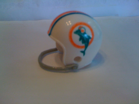 Riddell Pocket Pro and Throwback Pocket Pro mini helmets ( NFL ): 1966 Miami Dolphins Custom Single-Bar Throwback Pocket Pro Helmet