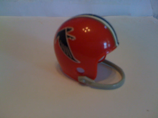 Riddell Pocket Pro and Throwback Pocket Pro mini helmets ( NFL ): 1966 Atlanta Falcons Custom Single-Bar Throwback Pocket Pro Helmet with gold side stripes