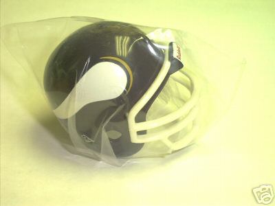 Minnesota Vikings Riddell NFL Pocket Pro Helmet 1980-1984 Throwback(with White Mask) from series II (2)  WESTBROOKSPORTSCARDS   