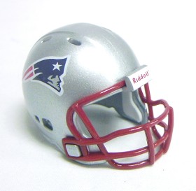 Riddell Pocket Pro and Throwback Pocket Pro mini helmets ( NFL ): New England Patriots Revolution Pocket Pro Helmet