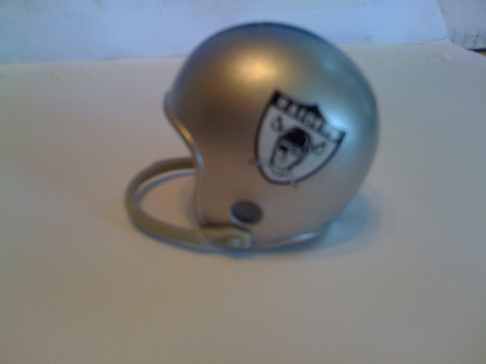 Oakland Raiders Riddell NFL Single-Bar Pocket Pro Helmet 1963 Custom Throwback (White Logo)  WESTBROOKSPORTSCARDS   