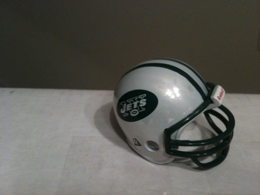 Riddell Pocket Pro and Throwback Pocket Pro mini helmets ( NFL ): New York Jets Chrome Pocket Pro Helmet