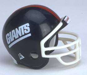 Riddell Pocket Pro and Throwback Pocket Pro mini helmets ( NFL ): New York Giants 1981-1999 Throwback Pocket Pro Helmet ("GIANTS" Logo)