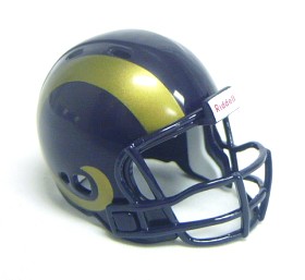 Riddell Pocket Pro and Throwback Pocket Pro mini helmets ( NFL ): St. Louis Rams Revolution Pocket Pro Helmet