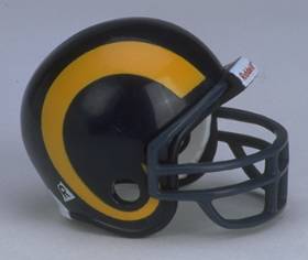 St. Louis Rams Riddell NFL Pocket Pro Helmet 1981-1999 Throwback (Old Style)  WESTBROOKSPORTSCARDS   