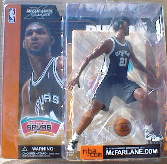 McFarlane NBA Sports Picks Figurines: Tim Duncan Short Printed NBA McFarlane Sports Picks  WESTBROOKSPORTSCARDS   