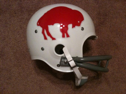 Game Used NFL, Riddell Kra-Lite, and Miscellaneous Helmets: Vintage Authentic Riddell Kra-Lite 8 Buffalo Bills Suspension Football Helmet circa 1971