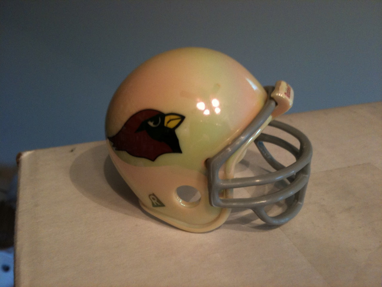 Arizona Cardinals Riddell NFL Pocket Pro Helmet Throwback Chrome  WESTBROOKSPORTSCARDS   