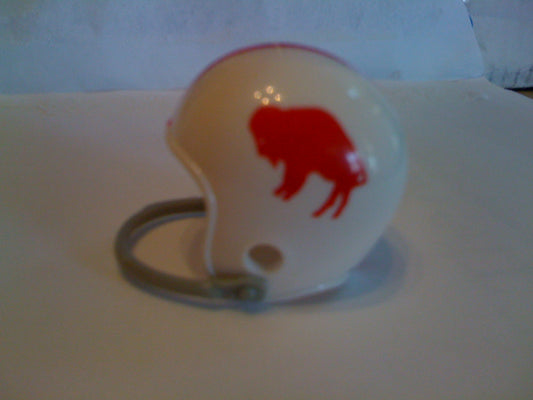 Riddell Pocket Pro and Throwback Pocket Pro mini helmets ( NFL ): 1963 Buffalo Bills Custom Single-Bar Throwback Pocket Pro Helmet (Red Buffalo with one red stripe)
