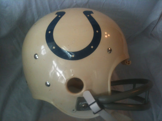 Game Used NFL, Riddell Kra-Lite, and Miscellaneous Helmets: Baltimore Colts Authentic Vintage NFL Riddell Kra-Lite TK-2 Game Football Helmet circa 1971