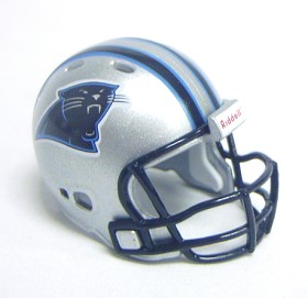 Riddell Pocket Pro and Throwback Pocket Pro mini helmets ( NFL ): Carolina Panthers Revolution Pocket Pro Helmet