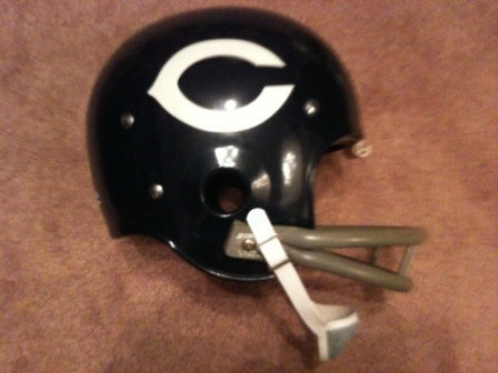 Game Used NFL, Riddell Kra-Lite, and Miscellaneous Helmets: Chicago Bears Authentic Vintage NFL Riddell Kra-Lite Game Football Helmet Circa 1971