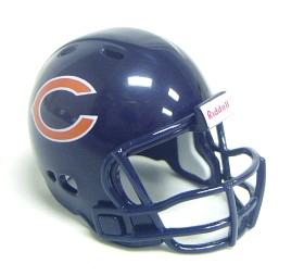 Riddell Pocket Pro and Throwback Pocket Pro mini helmets ( NFL ): Chicago Bears Revolution Pocket Pro Helmet
