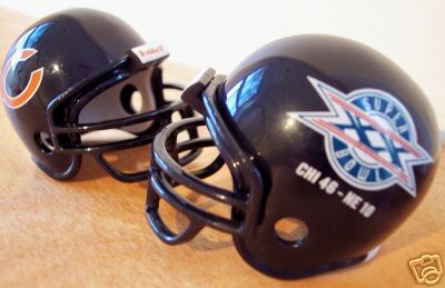 Chicago Bears Riddell NFL Pocket Pro Helmet Super Bowl XX Championship  WESTBROOKSPORTSCARDS   