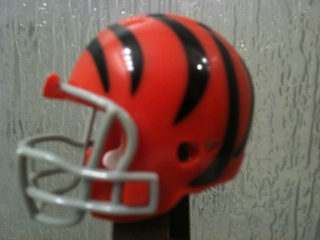 Cincinnati Bengals Riddell NFL Revolution Pocket Pro Helmet (throwback Gray mask)  WESTBROOKSPORTSCARDS   