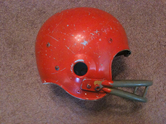 Game Used NFL, Riddell Kra-Lite, and Miscellaneous Helmets: Cleveland Browns Riddell Kra-Lite Suspension Helmet circa 1967  WESTBROOKSPORTSCARDS   