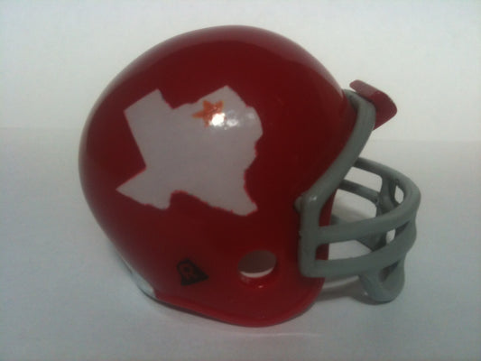Riddell Pocket Pro and Throwback Pocket Pro mini helmets ( NFL ): Dallas Texans 1960-1962 Custom Throwback Pocket Pro Helmet