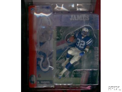 McFarlane Football Sports Picks Figurines: Edgerrin James Colts McFarlane Sports Picks RARE Blue Jersey Variation  WESTBROOKSPORTSCARDS   