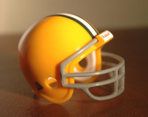 Green Bay Packers Riddell NFL Pocket Pro Helmet 1959-1960 Throwback (No Logo)  WESTBROOKSPORTSCARDS   