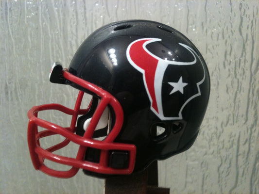 Houston Texans Riddell NFL Revolution Pocket Pro Helmet (Alternate Red mask)  WESTBROOKSPORTSCARDS   