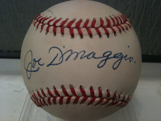 Joe DiMaggio Autographed Bobby Brown Baseball